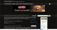 Desktop Screenshot of moto-testy.pl